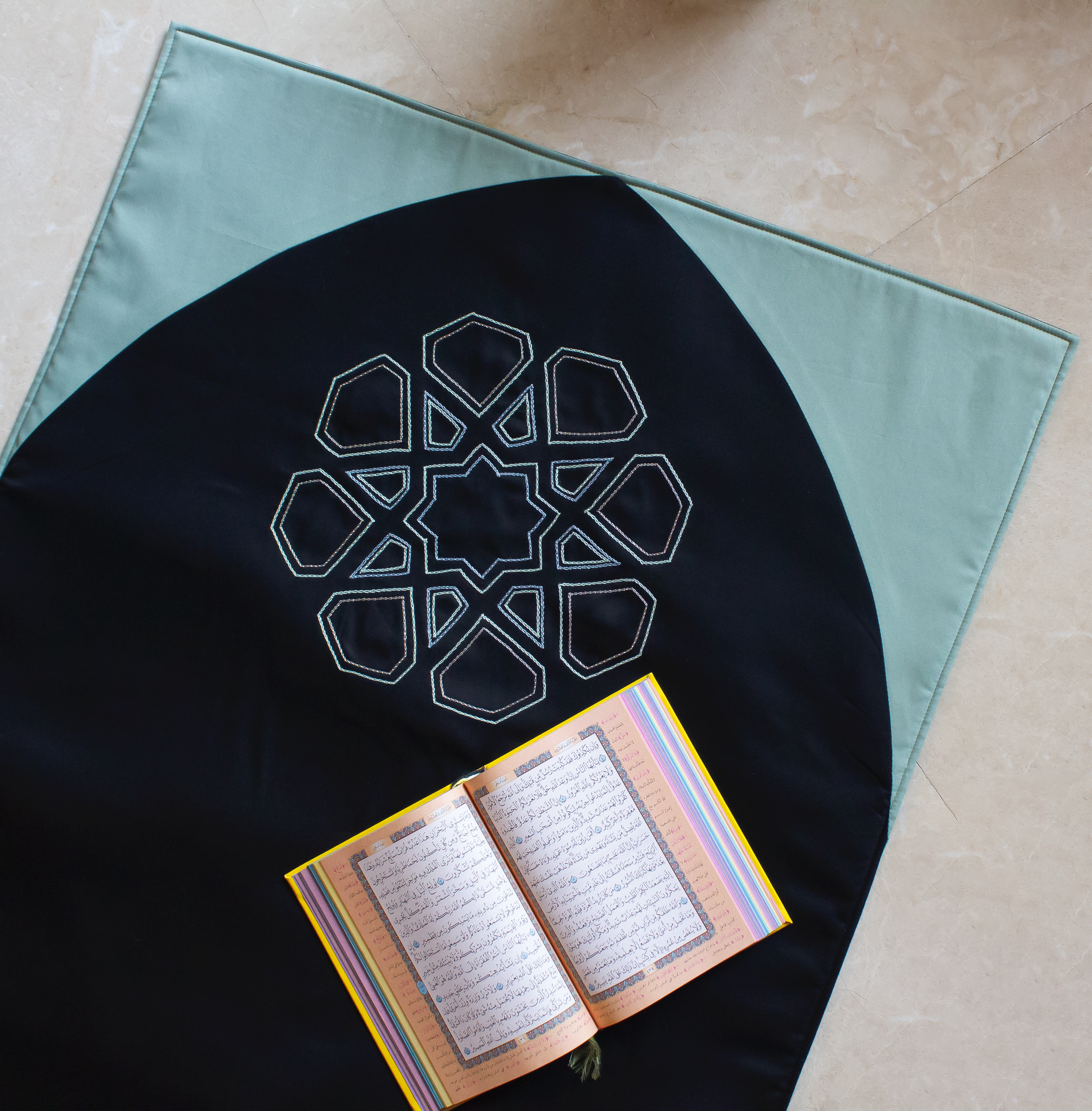 Hand-Embroidered Prayer Mats